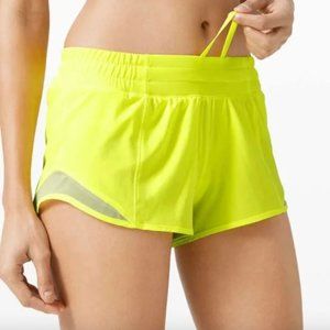 lulemon hotty hot highlight yellow size 2 2.5"